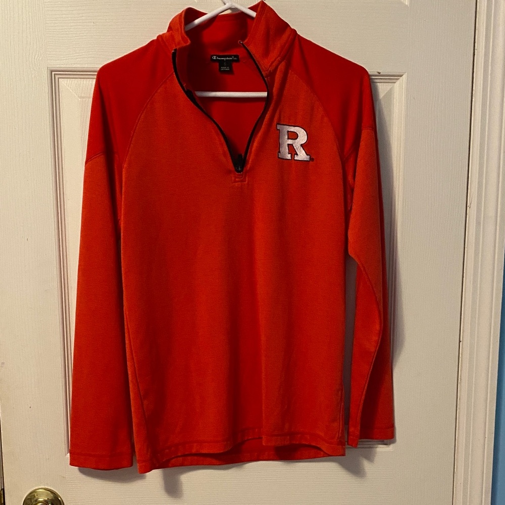 Champion Red Quarter-Zip Pullover